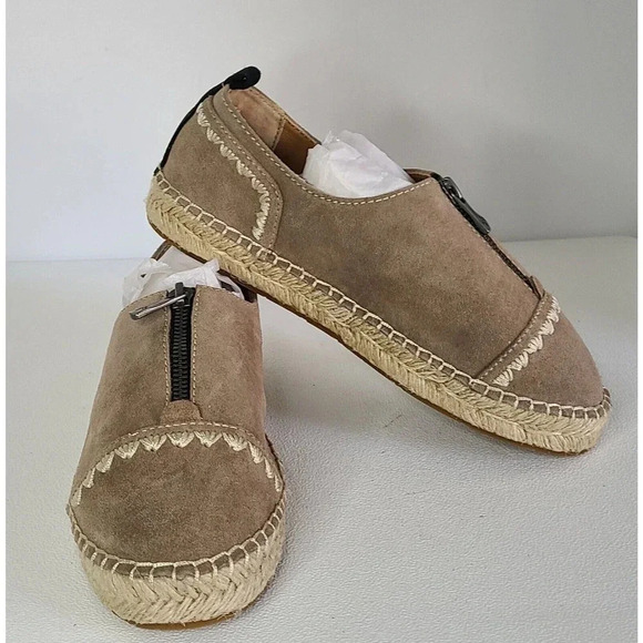 WOMEN'S PATRICIA NASH EVA SUEDE BEIGE ESPADRILLES SIZE 7 M NEW - Picture 1 of 8